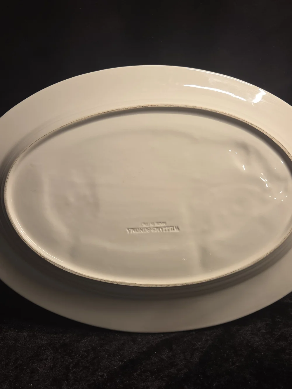 Rare WILLIAMS SONOMA Pig Serving Platter White Ceramic Made In Italy 19.5” X 13”